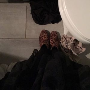 leopard print booties